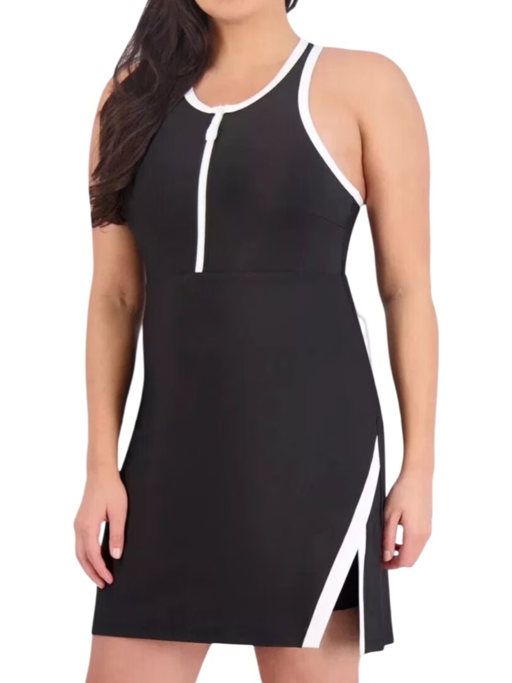 Sage Collective Active Dress with Shorts Black White Small Athleisure Tennis EUC